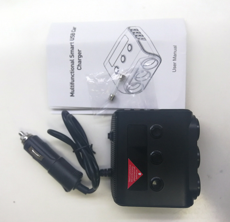 100W 12V Multi Socket Car Cigarette Lighter Splitter USB Plug DC Adapter Charger New