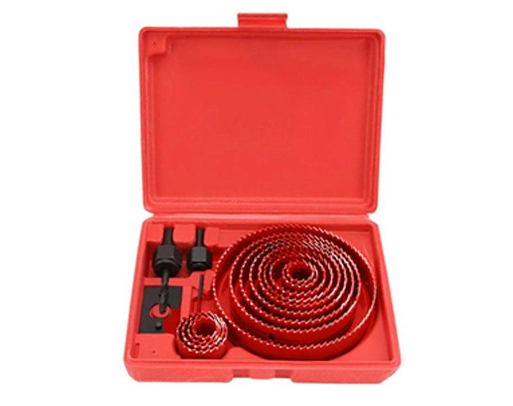 Hole Saw Set 16 Pcs - Red