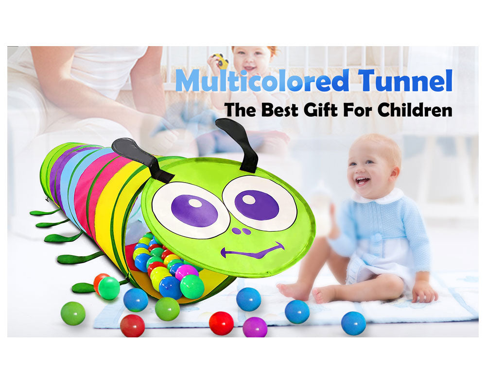 71" Kids Pop Up Play Toddler Tunnels
