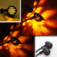 Motorbike Signal Grill Bullet Indicator Amber Light 2x - BLK