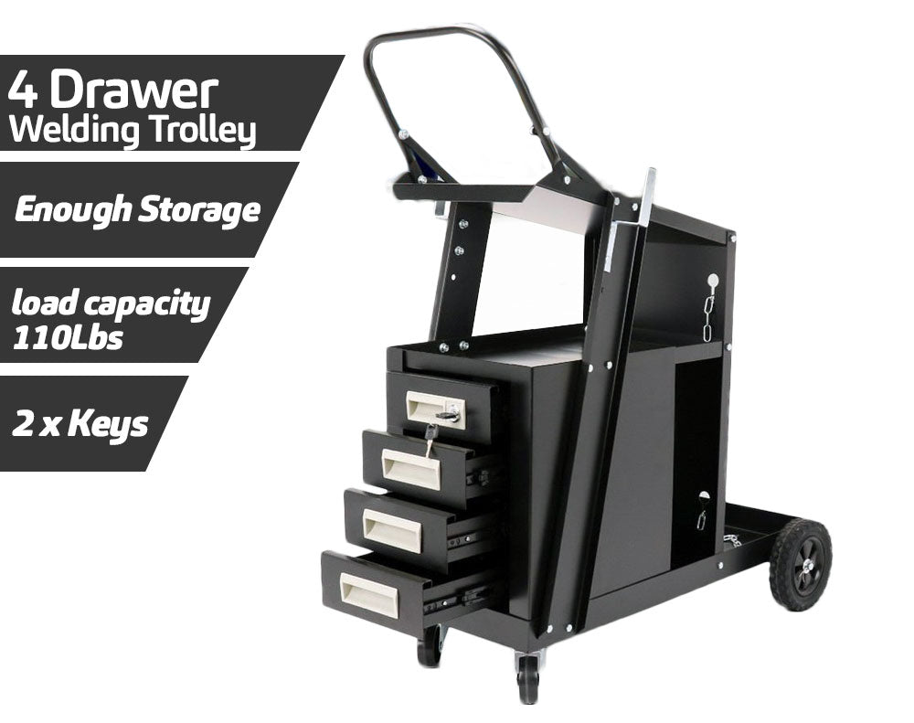 WELDING TROLLEY WITH 4 DRAWERS