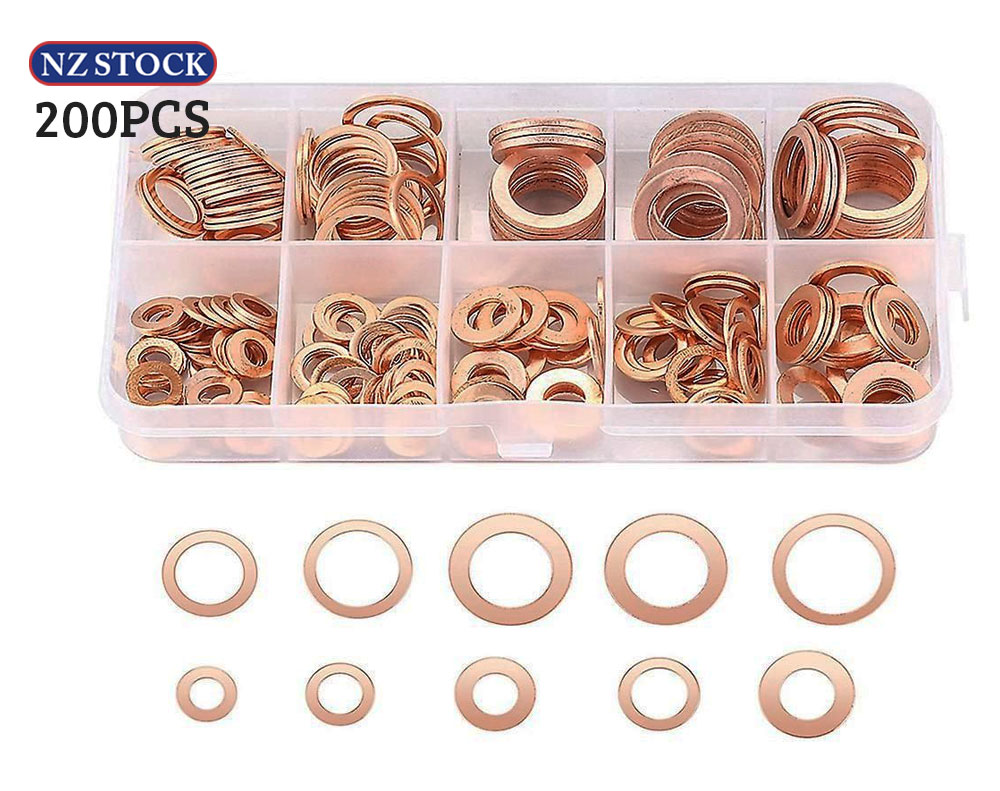 thumbnail interactive-video image 1 of 10pcs Copper Sealing Rings 18x22x1.5mm – High Quality Spare Parts (0046382784626) 1 of 3