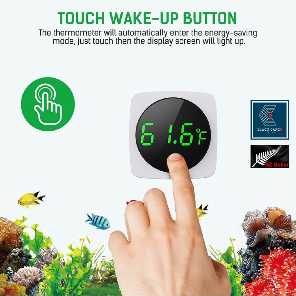 Aquarium Thermometer Mini LCD Digital Fish Tank Water Temperature Meter 0°C~37°C Fish Tank Thermometer Tropical