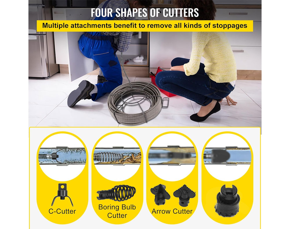 12M Drain Pipeline Sewer Cleaner