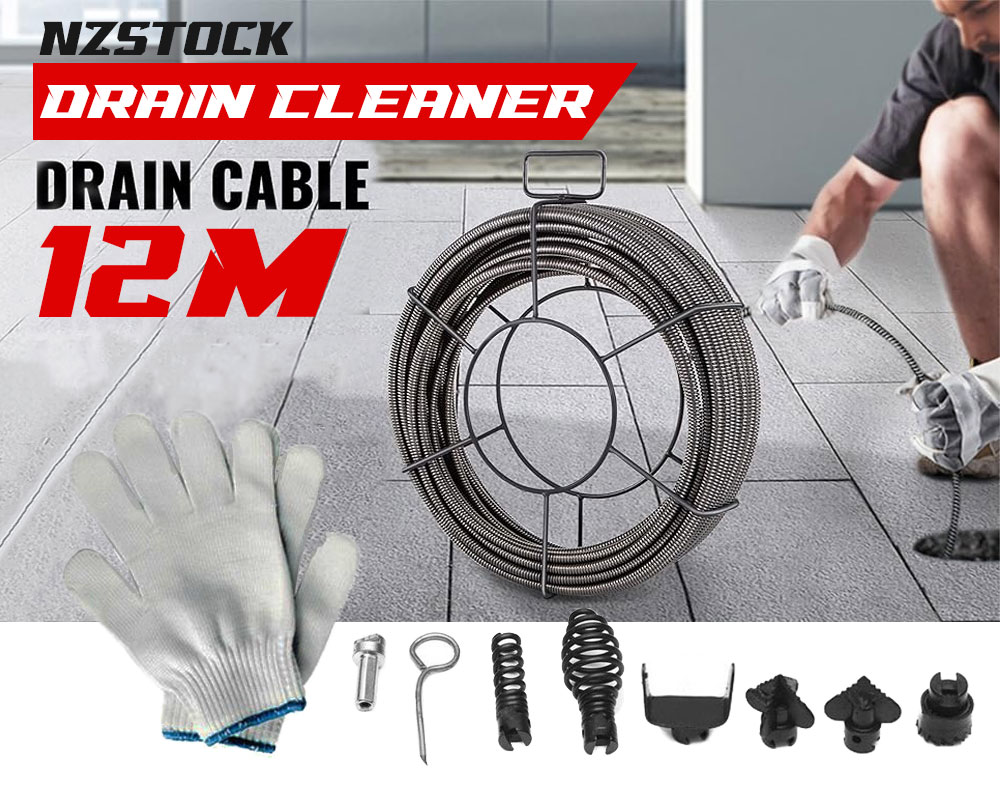 12M Drain Pipeline Sewer Cleaner