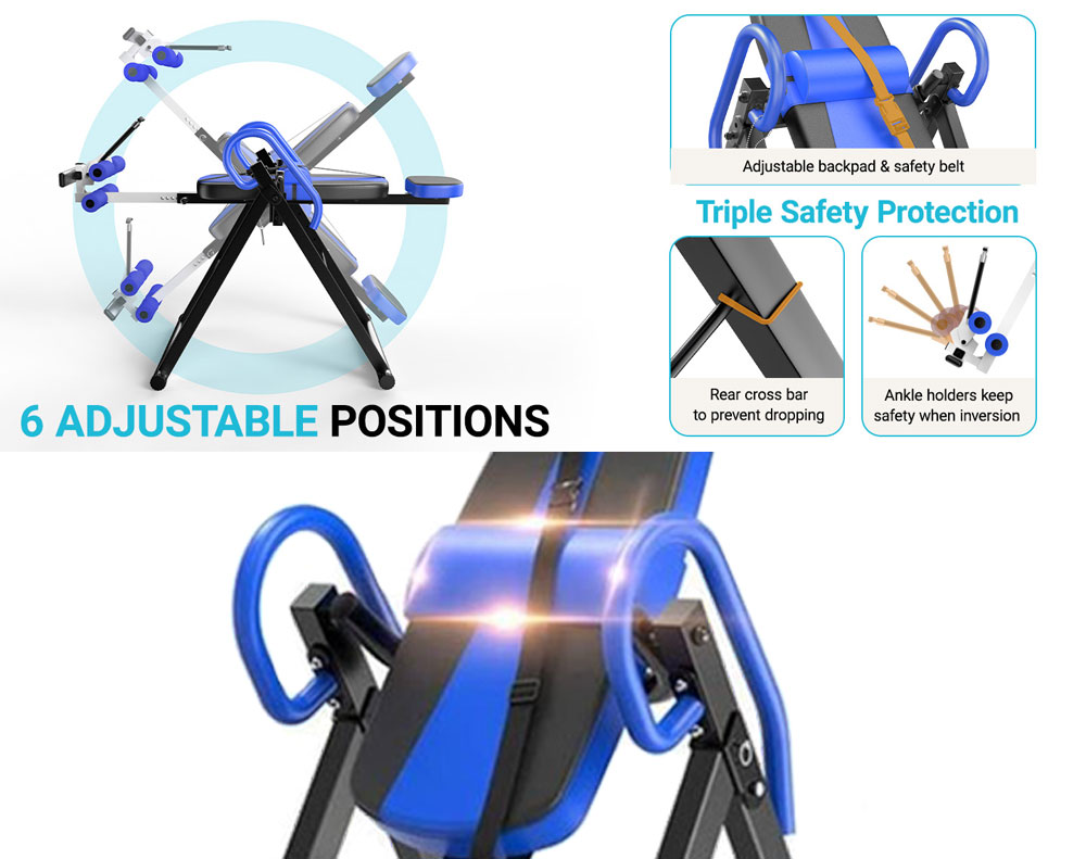 Inversion Table Blue and Black