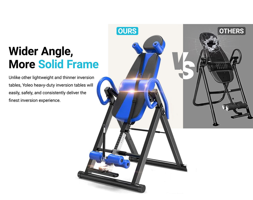 Inversion Table Blue and Black