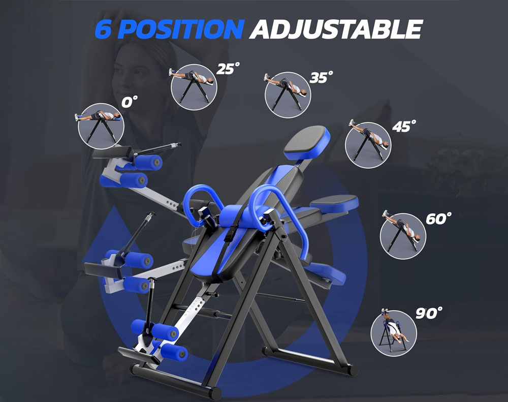 Inversion Table Blue and Black