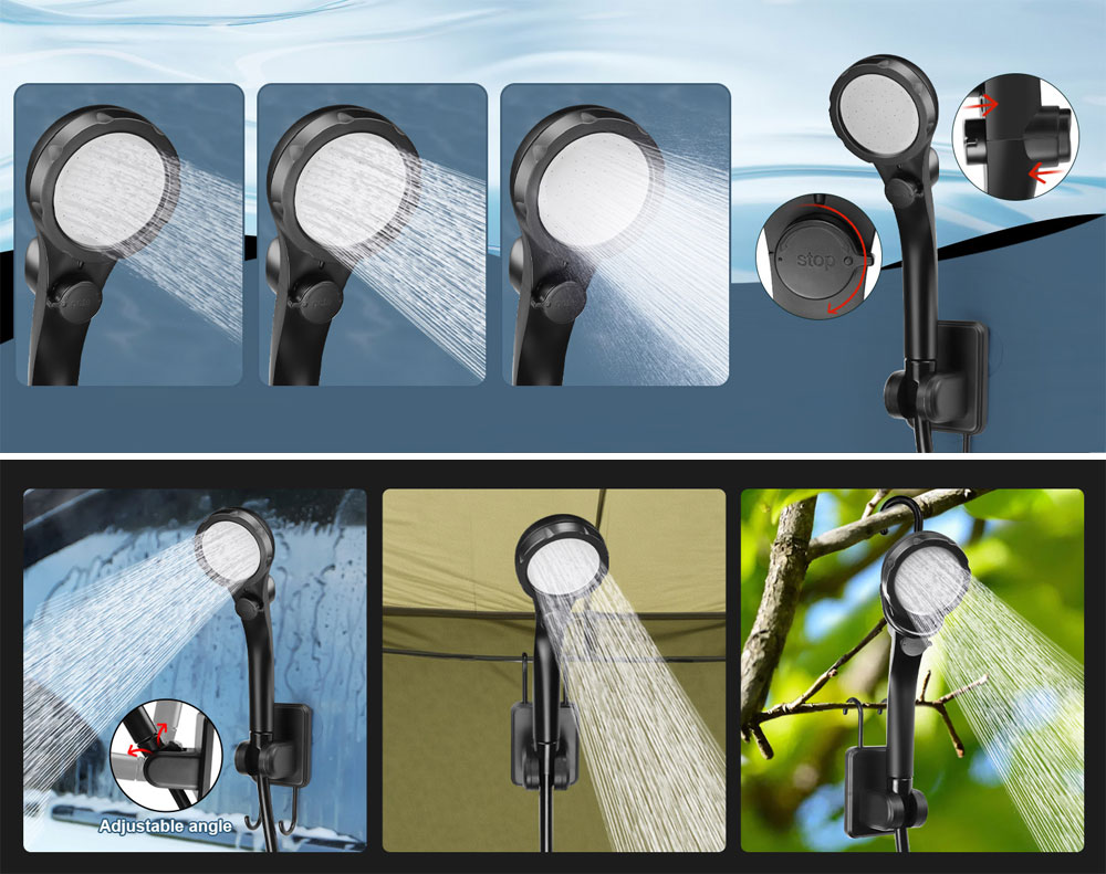 Portable Shower Kit Camping Shower Kit New