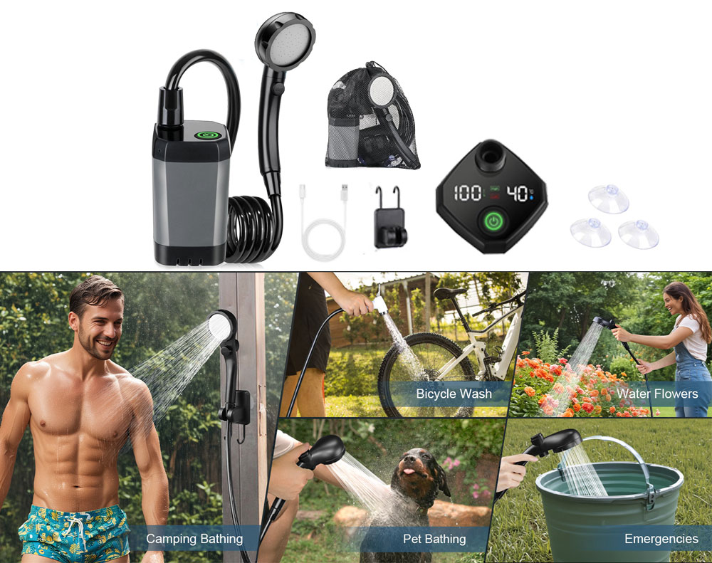 Portable Shower Kit Camping Shower Kit New
