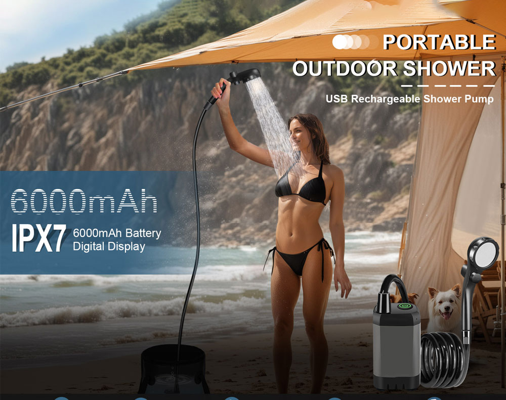 Portable Shower Kit Camping Shower Kit New