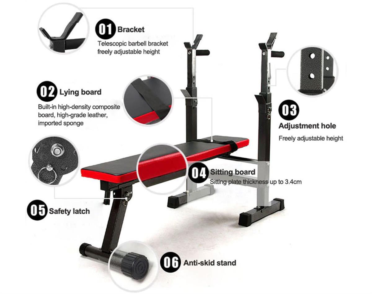 Weight Bench with Racks