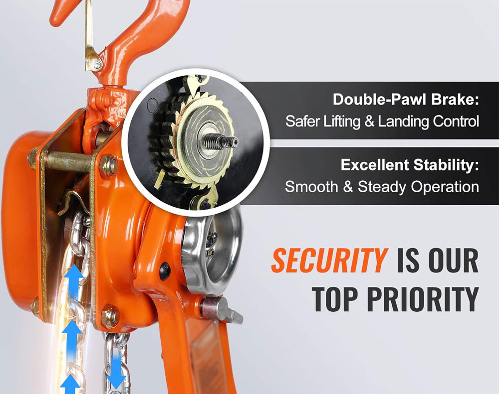 Lever Block Chain Hoist Orange