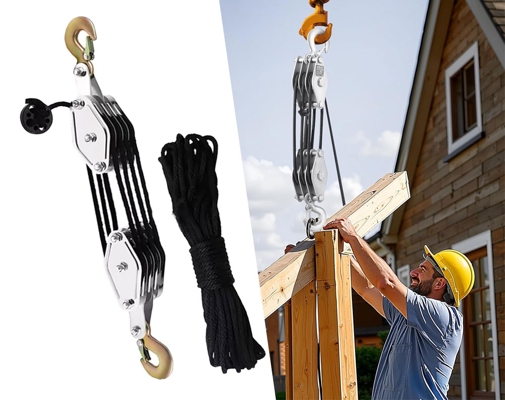 20M Metal Block Pulley System