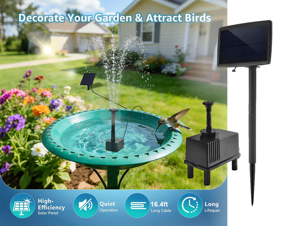 Solar Water Fountain Pump Pond