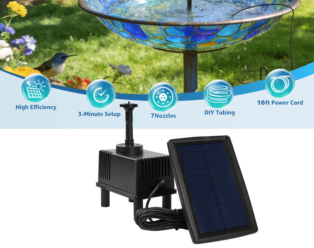 Solar Water Fountain Pump Pond