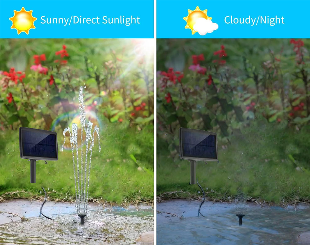 Solar Water Fountain Pump Pond