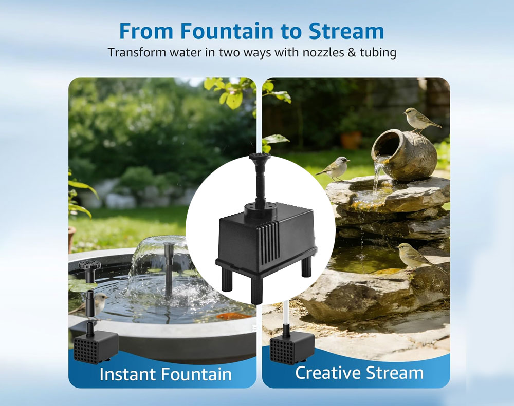 Solar Water Fountain Pump Pond