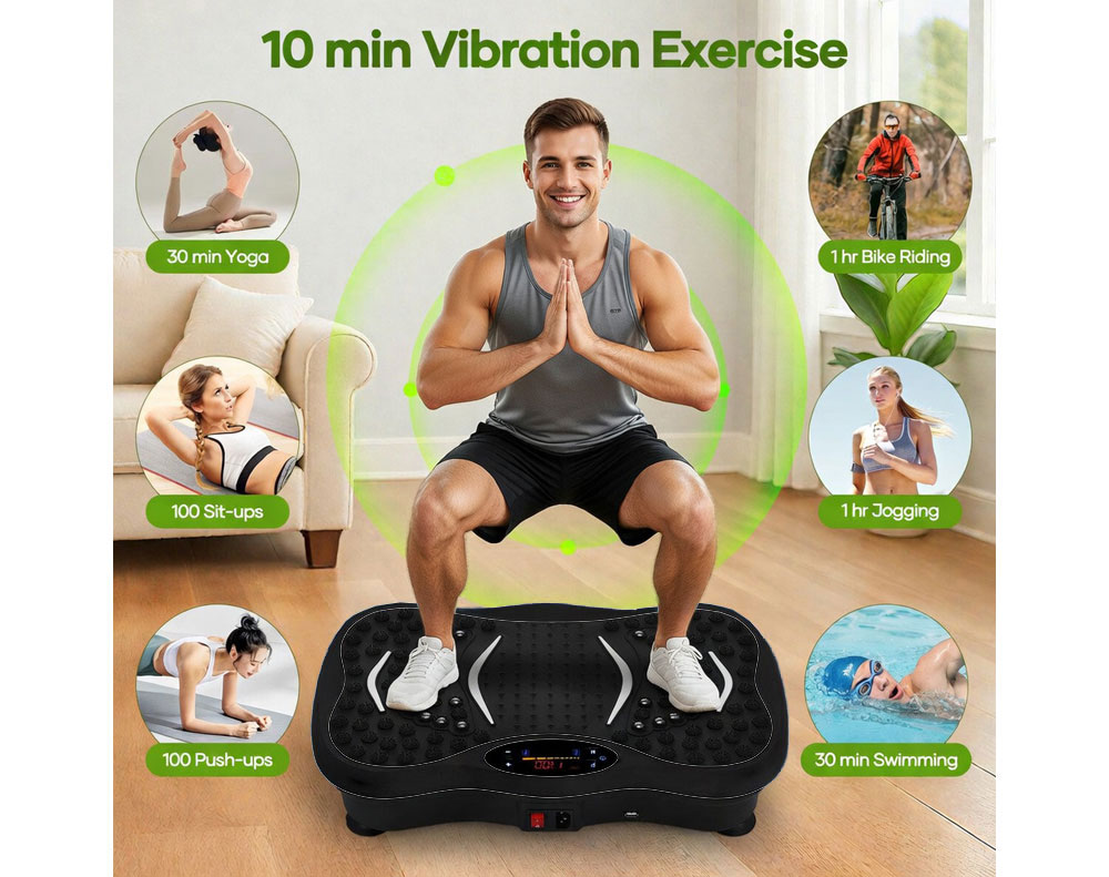 Vibration Exercise Machine - Black