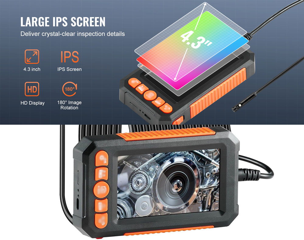 Endoscope Inspection Camera 5M with TF Card Slot