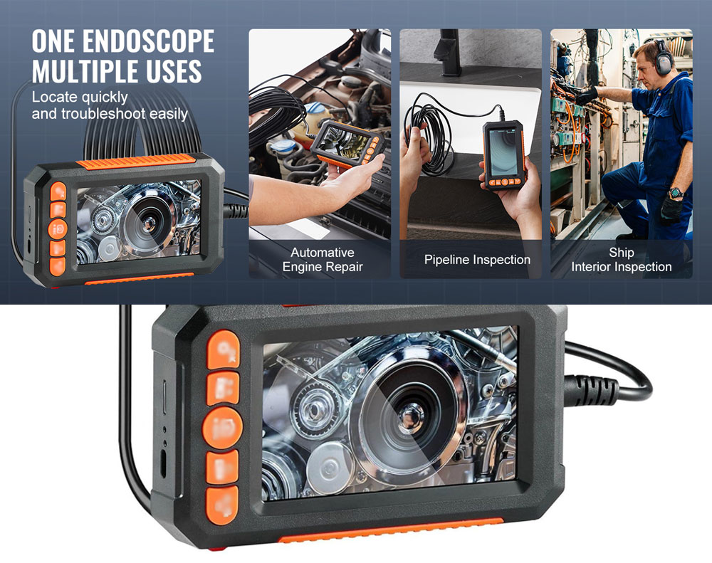 Endoscope Inspection Camera 5M with TF Card Slot